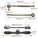 PRO BAT 300mm/11.8'' Steering Wheel Kit with 22mm 7/8'' Universal Handlebar Mounting Clamps 420mm/16.5'' Gear Rack Pinion Adjustable Shaft Patrs for 110cc 125cc 140cc 150cc Buggy Go Kart Golf UTV