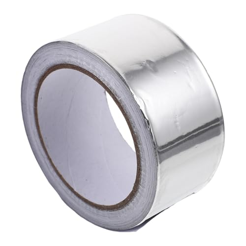 POPETPOP 1 rollo Cinta de Aluminio Autoadhesiva de Alta Temperatura para Aislamiento Térmico y Sellado de Tuberías para Reparaciones Domésticas y Uso Industrial Resistente al Agua