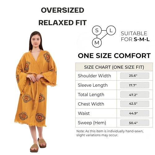 Image of Evil Eye Kimono Robe - Beach Kimono Coverups for Woman