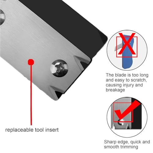 Kantenschneider Umleimer, Kantenhobel Holz, Manueller Kantenanleimschneider mit 1 Ersatzklinge, Kantenhobel für Holz PVC ABS Kantenschneider Umleimer