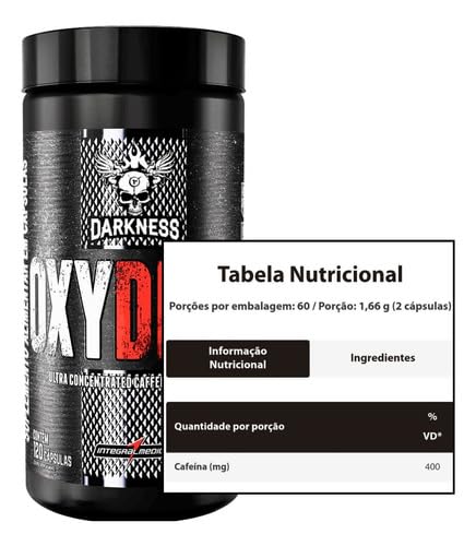 Oxydrol 120 caps Ultra Concentrado 400 mg Darkness