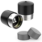SATUY 2 Pack 1.98' Trailer Bearing Protectors with Dust Cap & Rubber Covers | Heavy Duty Steel Axle Hub...
