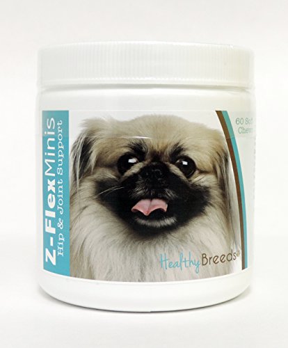 Healthy Breeds Pekingese Z-Flex Minis Hip and Joint Support Soft Chews 60 Count