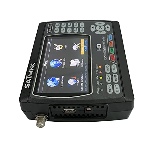 Satlink Ws-6951 Fully Dvb-S&Dvb-S2 Fta Digital Satellite Finder Meter Satellite Tv Received With Mpeg-2&Mpeg-4,Qpsk,8Psk (Can Not Supports Turbo 8Psk) #TOP4