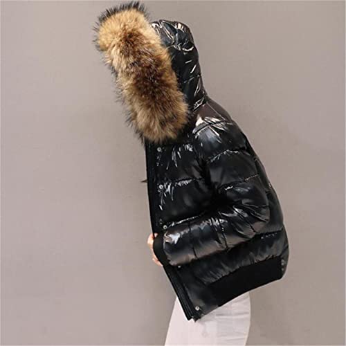 Vogrtcc Winter Jacket Women Soft Down Jacket Fur Coat Female Short Outwear Thick Warm Down Parka3