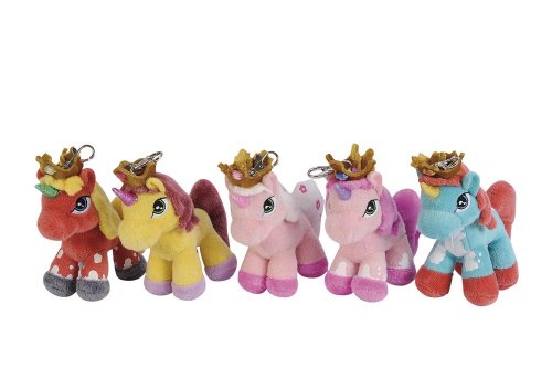 Simba Toys 105957528 - Filly Einhorn Plüschanhänger (farblich sortiert)