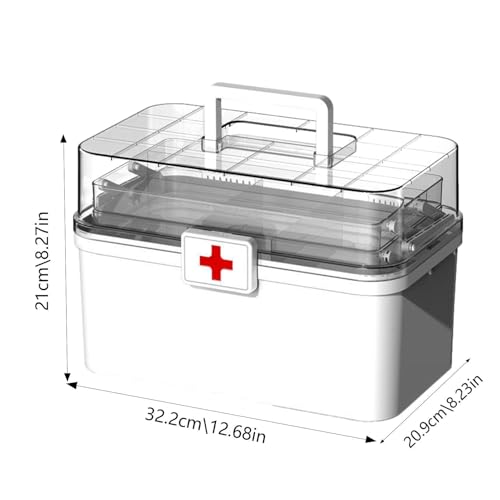 Boîte de rangement pour médicaments multicouche avec poignée - 5