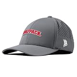 Branded Bills Officially Licensed x North Carolina State Wolfpack Slate Curved Performance NC State Wolfpack PVC