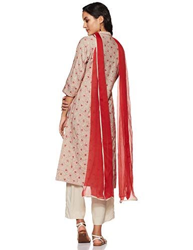 Image of BIBA Cotton Women's Straight Salwar Suit Set