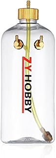 ZYHOBBY RC Fuel Tank 1000ML,RC Gas Fuel Bottle with Transparent Plastic for RC