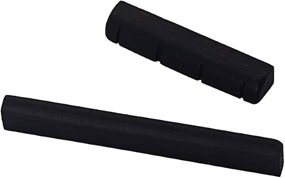 Alnicov 1 Pair 4 String Ukulele Guitar Ebony Nut Guitar Saddle