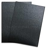 Shimmer Black Onyx 8-1/2-x-11 Lightweight Multi-use Paper 25-pk - 118 GSM (32/80lb Text) PaperPapers Letter size Everyday Paper - Professionals, Designers, Crafters and DIY Projects
