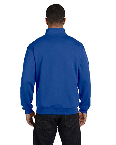 Jerzees 50/50 Nublend Quarter-Zip Cadet Collar Sweatshirt, Xl, Royal #TOP2