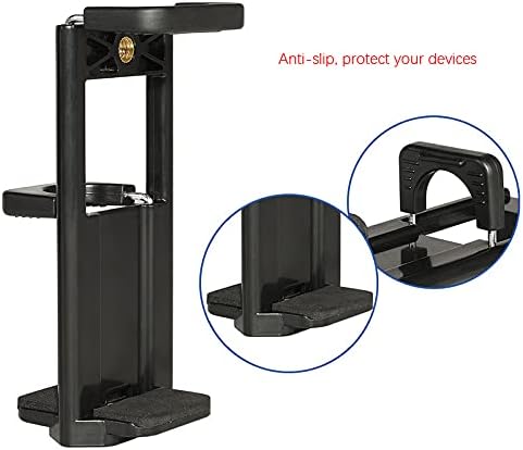 Miniatura 6 de Adaptador universal 2 en 1 de clip para teléfono celular, soporte para trípode, poste monopié, selfie stick compatible con iPad, iPhone Samsung,