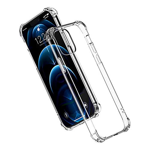 Crystal Clear iPhone 12 Pro Max case [Anti-Yellowing] [Military Shockproof] Protective Hard PC with Soft TPU Slim Thin iPhone 12 Pro Max Phone Case Cover Clear 6.7(2020)