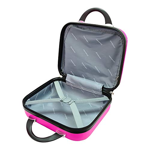 Kit Conjunto 2 Malas Rígidas 360º com Frasqueira - Gladiador C1PM (Pink)