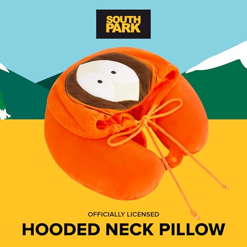 Almohada de cuello con capucha de espuma viscoelástica naranja miniatura 2