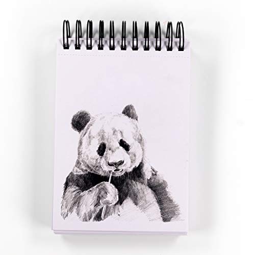 Bellofy 100-Sheet Sketchpad Set of 2-5.8 x 8.3 inch - Acrylic Art Pad for Sketching Ink Sketch Book - 98 Ib/160 g/m2 - Spiral Multimedia Notebook, Drawing Paper Pad - Thumbnail 6