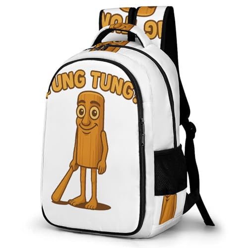 Tung Tung Tung-Sahur Merch Bag Italian Brainrot Inspried Aesthetic Backpack Laptop Daypack One Size