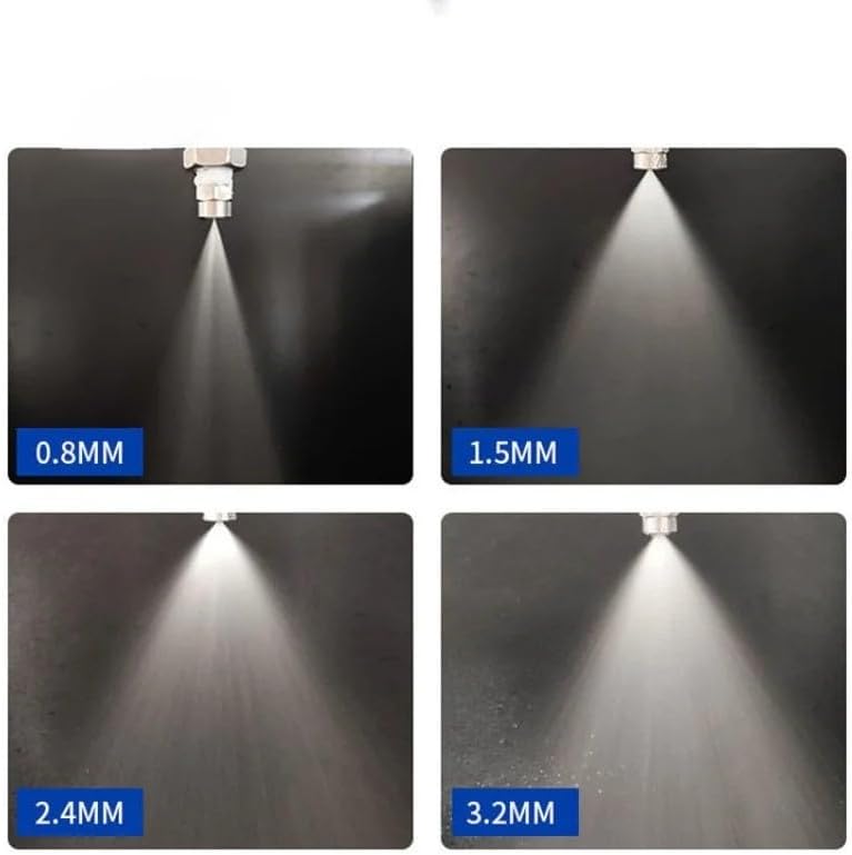 5Pcs Stainless Steel Solid Cone Nozzle, Industrial Humidifying Moistening High Pressure Tool Nozzles