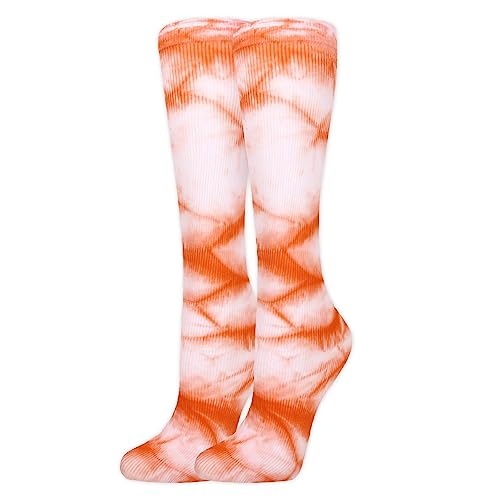 Image of Benefeet Sox Women Girls Thin Nylon Knee High Socks Long Tube Socks Unisex Soft Cozy High Calf Sock Tie Dye /Gradient