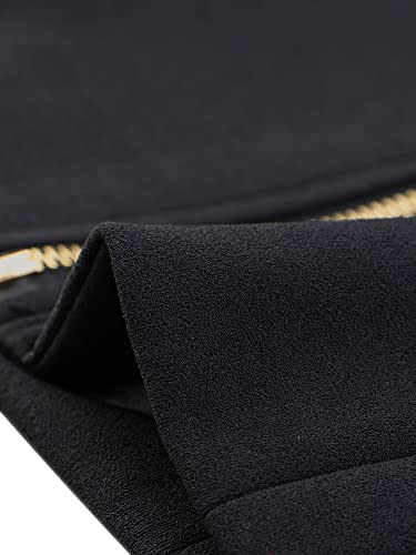 Allegra K Vintage Jacket for Women's Steampunk Button Decor Casual Zip Up Crop Jacket4