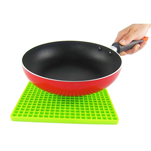 Generic Yellow : Non-slip Heat Insulation Table Cup Bowl Saucepan Pad Mat Coasters Silicone Pad Kitchen Tools L1