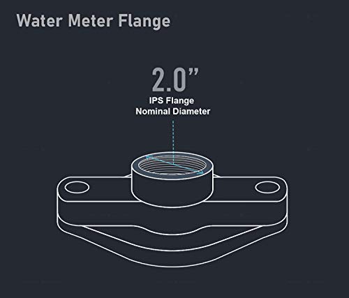Image of Midline Valve XNGU200-OM Water Meter Flange; 2 in. FIP Connection; Bronze