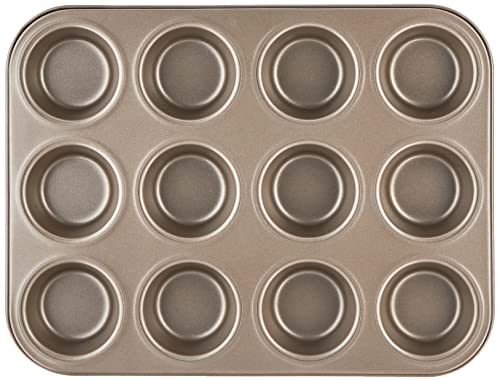 Cuisinart Chef's Classic Nonstick Bakeware 12-Cup Muffin Pan, Champagne - Image 3