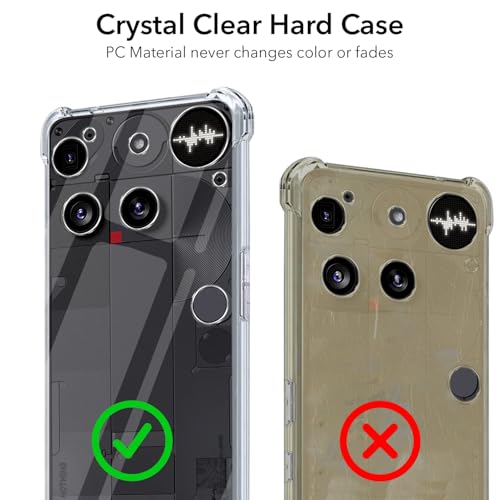 Image of Jkobi Shockproof Crystal-Clear Back Cover for Nothing Phone 3 (Anti Yellow Case | Drop & Camera Protection | Hard Polycarbonate)
