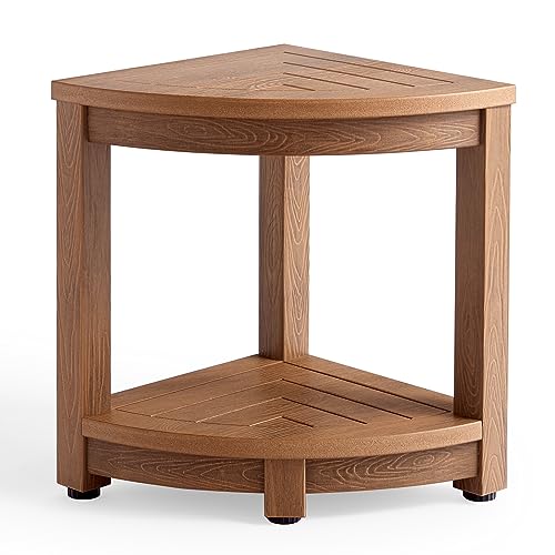 KaimuBench Corner Shower Stool for Shaving Leg, Waterproof