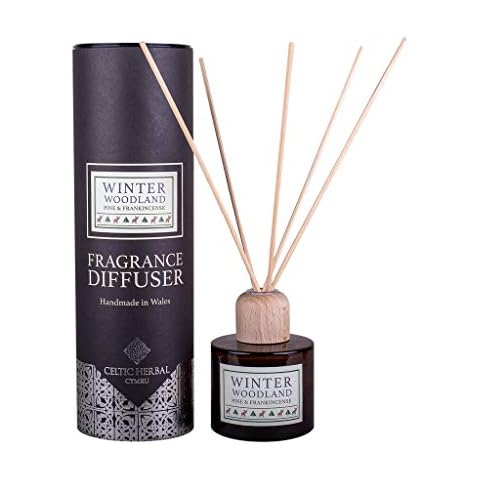 Winter Woodland Reed Diffuser with Pine & Frankincense 100ml | A Crisp Scent of Christmas | Handmade in Wales Cover