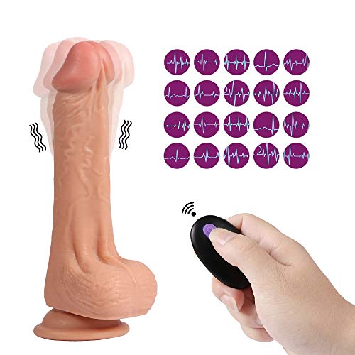 8.07 Inch Silicone-Dîldɔ for Women Realistic Small Soft Wand Toy with Strong Suction