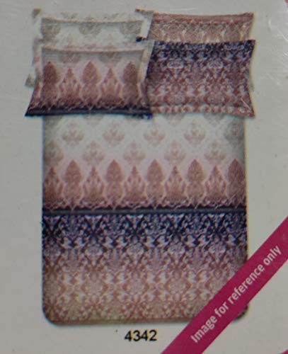 Image of Bombay Dyeing Opulence 240TC One King Size Double Bed Sheet with 4 Pillow Covers