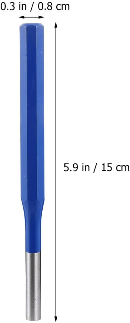 5pcs Pin Punch Set Woodworking Center Punch Tool with Modified Parabolic Striking End and Maximum Durability Made of Chromium Vanadium Steel for Precision Alignment