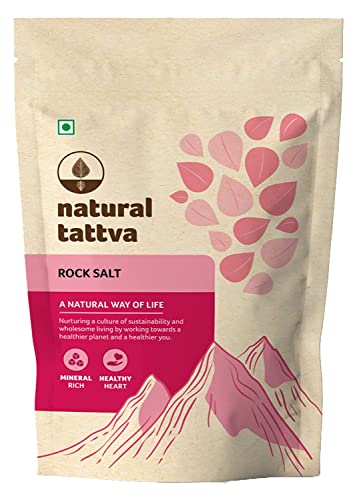 Image of Natural Tattva Himalayan Pink Salt 500g | Natural Crystal Sendha Namak for Cooking & Wellness | Unrefined & Mineral-Rich Rock Salt