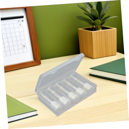 Contenedor transparente para monedas 6 piezas miniatura 6