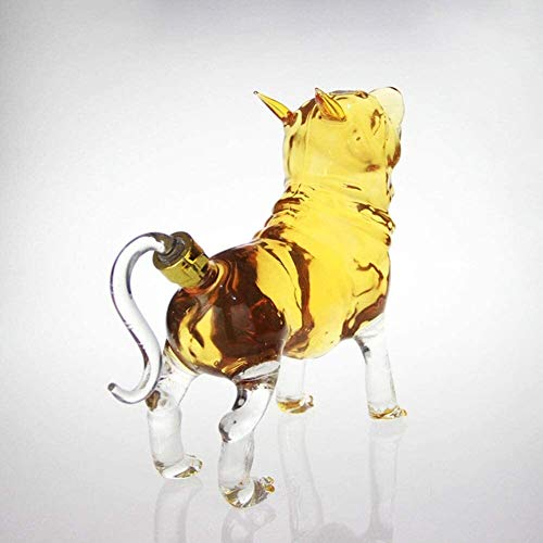 Animal Decanters Large Shepherd Hond Glas Beeldje, Lood Gratis Mondblown Liquor Decanter voor Bourbon, Whisky, Scotch… - Afbeelding 5
