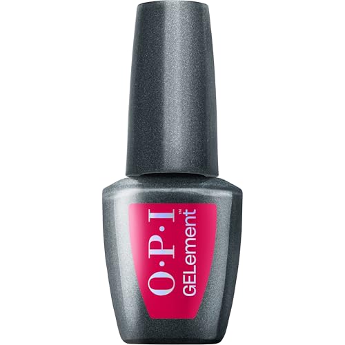 OPI GELement Clawberry Margarita | Opaque Bright Hot Pink Crème LED Cure Gel Nail Polish | DIY Salon Quality Gel Manicure | Vegan Formula, Durable Wear with High Shine Finish | 0.3 Fl Oz.