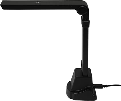 A3 Document Scanner USB Document Scanner 13MP Foldable Book Scanner OCR Visualizer 3-Level LED Document Camera Fast Scanner Compatible with Windows & macOS