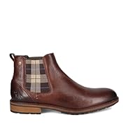Wild Rhino Men's Faraday Chelsea Boot, Dark Brown, EU 46/US 13