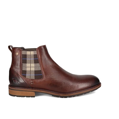 Wild Rhino Mens Faraday Chelsea Boot Dark Brown