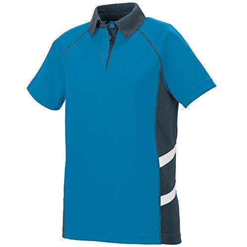 Augusta Sportswear Womens Oblique Polo S Power Blue/Slate/White #TOP17