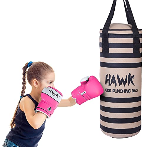 image for Hawk Sports Kids Punching Bag for Kids Boxing Gloves MMA Training Fitn