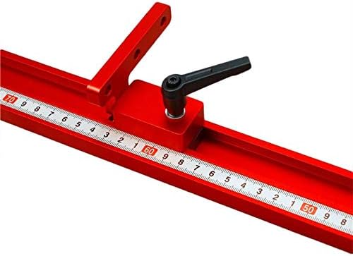 Evwoge Type-30 Mitre Track Stop, Alloy Steel T Track Stop, T Track Accessories, for T Track T Slot Track Woodworking DIY Tool Accurate Length Limit Device