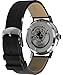 Timex Peanuts Marlin Men's Analogue Automatic Watch with Leather Strap, Gray, Bracelet