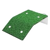 KiBcsLic Accesorios para Plataformas de Sol para Tortugas con Decoración de Césped Artificial, Terraza de Descanso para Reptiles, M