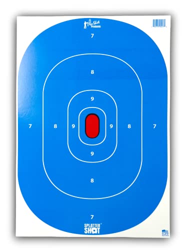 PRO-Shot Target 12X18 SILH in TP 8PK -  ISN, PSPSILH-INTP-BLUE-8PK