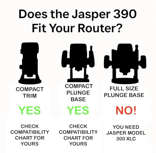 Image of Jasper 390 XLC Router Circle Cutter Jig - Cut 184 Perfect Circles from 7 inch to 52 inch - Built for Compact, Trim & Cordless Routers - Empower Your Craft with Pro-Grade Precision