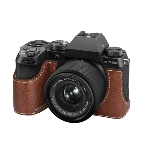 Demi-étui Fuji XS20 en cuir pour éviter les rayures sur votre Fujifilm X-S20